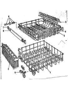Rack parts for Kenmore Dishwasher 587.700310 (587700310, 587 700310) from AppliancePartsPros.com