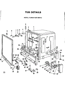 Tub Assembly parts for Kenmore Dishwasher 587.700413 (587700413, 587 700413) from AppliancePartsPros.com