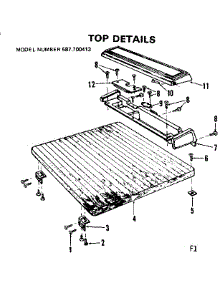 Top Assembly parts for Kenmore Dishwasher 587.700413 (587700413, 587 700413) from AppliancePartsPros.com