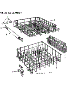 Rack Assembly parts for Kenmore Dishwasher 587.700414 (587700414, 587 700414) from AppliancePartsPros.com
