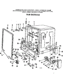 Tub Details parts for Kenmore Dishwasher 587.700414 (587700414, 587 700414) from AppliancePartsPros.com