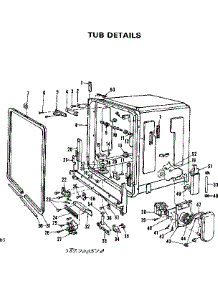 Tub Details parts for Kenmore Dishwasher 587.700510 (587700510, 587 700510) from AppliancePartsPros.com