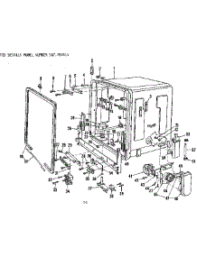 Tub Details parts for Kenmore Dishwasher 587.700514 (587700514, 587 700514) from AppliancePartsPros.com