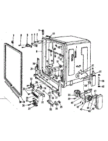 Tub Details parts for Kenmore Dishwasher 587.700710 (587700710, 587 700710) from AppliancePartsPros.com