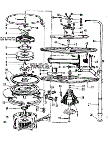Motor, Heater, And Spray Arm Details parts for Kenmore Dishwasher 587.700711 (587700711, 587 700711) from AppliancePartsPros.com