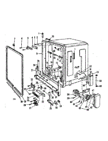 Tub Details parts for Kenmore Dishwasher 587.700712 (587700712, 587 700712) from AppliancePartsPros.com