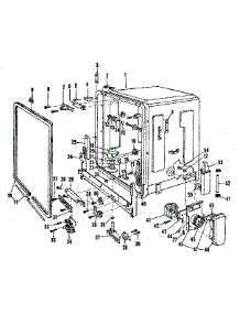 Tub Details parts for Kenmore Dishwasher 587.700713 (587700713, 587 700713) from AppliancePartsPros.com