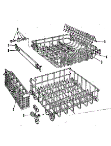 Rack Assembly parts for Kenmore Dishwasher 587.700713 (587700713, 587 700713) from AppliancePartsPros.com