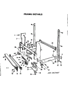 Frame Details parts for Kenmore Dishwasher 587.701000 (587701000, 587 701000) from AppliancePartsPros.com