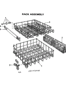Rack Assembly parts for Kenmore Dishwasher 587.701000 (587701000, 587 701000) from AppliancePartsPros.com