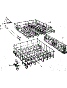 Rack Assemblies parts for Kenmore Dishwasher 587.701003 (587701003, 587 701003) from AppliancePartsPros.com
