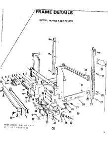Frame parts for Kenmore Dishwasher 587.701003 (587701003, 587 701003) from AppliancePartsPros.com