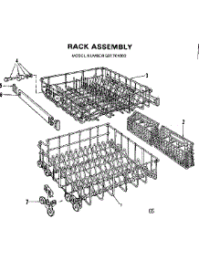 Rack Assemblies parts for Kenmore Dishwasher 587.701003 (587701003, 587 701003) from AppliancePartsPros.com