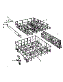 Rack Assembly parts for Kenmore Dishwasher 587.701100 (587701100, 587 701100) from AppliancePartsPros.com