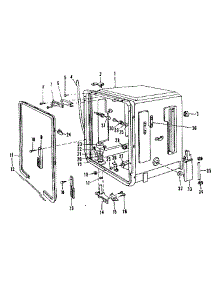 Tub Details parts for Kenmore Dishwasher 587.701100 (587701100, 587 701100) from AppliancePartsPros.com