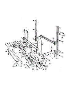 Frame Details parts for Kenmore Dishwasher 587.701103 (587701103, 587 701103) from AppliancePartsPros.com