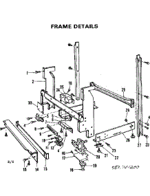 Frame Details parts for Kenmore Dishwasher 587.701200 (587701200, 587 701200) from AppliancePartsPros.com