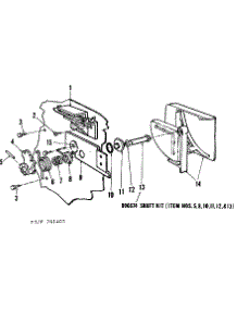 Detergent Cup parts for Kenmore Dishwasher 587.701203 (587701203, 587 701203) from AppliancePartsPros.com