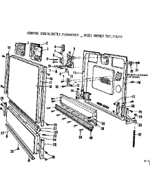 Door parts for Kenmore Dishwasher 587.701203 (587701203, 587 701203) from AppliancePartsPros.com