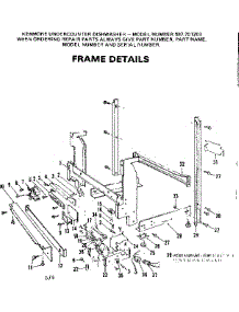 Frame parts for Kenmore Dishwasher 587.701203 (587701203, 587 701203) from AppliancePartsPros.com