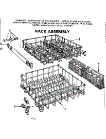 Rack Assemblies parts for Kenmore Dishwasher 587.701203 (587701203, 587 701203) from AppliancePartsPros.com