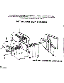 Detergent Cup Details parts for Kenmore Dishwasher 587.701300 (587701300, 587 701300) from AppliancePartsPros.com
