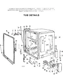 Tub Details parts for Kenmore Dishwasher 587.701301 (587701301, 587 701301) from AppliancePartsPros.com
