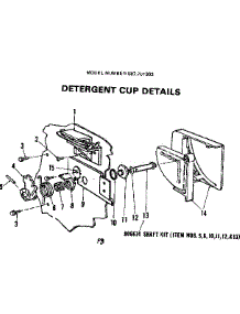 Detergent Cup parts for Kenmore Dishwasher 587.701303 (587701303, 587 701303) from AppliancePartsPros.com
