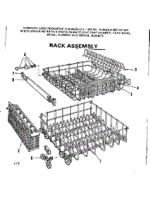 Rack Assemblies parts for Kenmore Dishwasher 587.701403 (587701403, 587 701403) from AppliancePartsPros.com