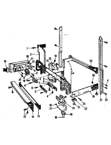 Frame Details parts for Kenmore Dishwasher 587.701500 (587701500, 587 701500) from AppliancePartsPros.com