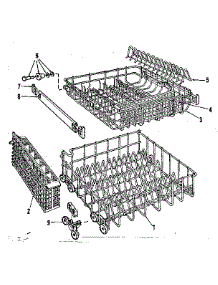 Rack Assembly parts for Kenmore Dishwasher 587.701500 (587701500, 587 701500) from AppliancePartsPros.com