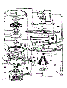 Motor, Heater, And Spray Arm Details parts for Kenmore Dishwasher 587.701500 (587701500, 587 701500) from AppliancePartsPros.com
