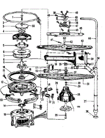 Motor, Heater, And Spray Arm Details parts for Kenmore Dishwasher 587.701501 (587701501, 587 701501) from AppliancePartsPros.com