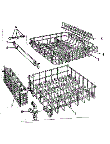 Rack Assembly parts for Kenmore Dishwasher 587.701502 (587701502, 587 701502) from AppliancePartsPros.com