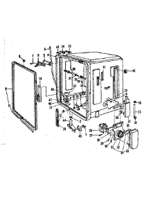Tub Details parts for Kenmore Dishwasher 587.701502 (587701502, 587 701502) from AppliancePartsPros.com