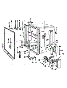 Tub Details parts for Kenmore Dishwasher 587.701503 (587701503, 587 701503) from AppliancePartsPros.com
