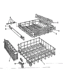 Rack Assembly parts for Kenmore Dishwasher 587.701503 (587701503, 587 701503) from AppliancePartsPros.com
