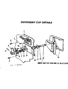 Detergent Cup Details parts for Kenmore Dishwasher 587.701900 (587701900, 587 701900) from AppliancePartsPros.com