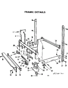 Frame Details parts for Kenmore Dishwasher 587.701900 (587701900, 587 701900) from AppliancePartsPros.com