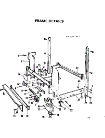 Frame Details parts for Kenmore Dishwasher 587.701901 (587701901, 587 701901) from AppliancePartsPros.com