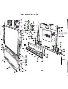 Door Details parts for Kenmore Dishwasher 587.701903 (587701903, 587 701903) from AppliancePartsPros.com