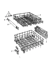 Rack Assembly parts for Kenmore Dishwasher 587.703000 (587703000, 587 703000) from AppliancePartsPros.com