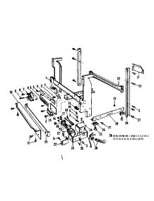 Frame Details parts for Kenmore Dishwasher 587.703002 (587703002, 587 703002) from AppliancePartsPros.com