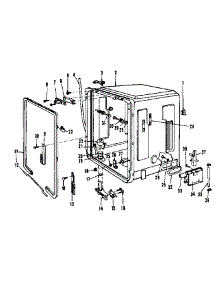 Tub Details parts for Kenmore Dishwasher 587.703003 (587703003, 587 703003) from AppliancePartsPros.com