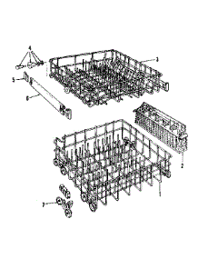 Rack Assembly parts for Kenmore Dishwasher 587.703003 (587703003, 587 703003) from AppliancePartsPros.com