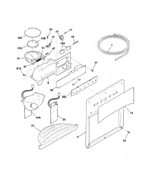 Ice And Water Dispenser parts for Kenmore Refrigerator 253.56289407 (25356289407, 253 56289407) from AppliancePartsPros.com