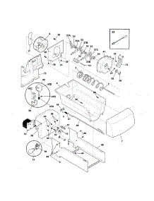 Ice Container parts for Kenmore Refrigerator 253.56289407 (25356289407, 253 56289407) from AppliancePartsPros.com