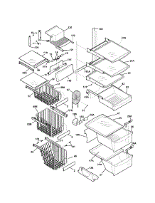 Shelves parts for Kenmore Refrigerator 253.56292400 (25356292400, 253 56292400) from AppliancePartsPros.com