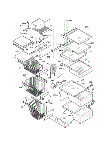 Shelves parts for Kenmore Refrigerator 253.56292401 (25356292401, 253 56292401) from AppliancePartsPros.com