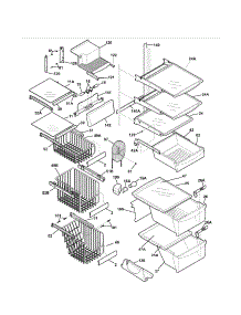 Shelves parts for Kenmore Refrigerator 253.56292404 (25356292404, 253 56292404) from AppliancePartsPros.com